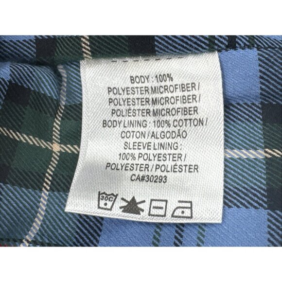 Fairway Greene Golf Jacket Mens Medium Tan Plaid Lined Full Zip Preppy NEW - Picture 8 of 11